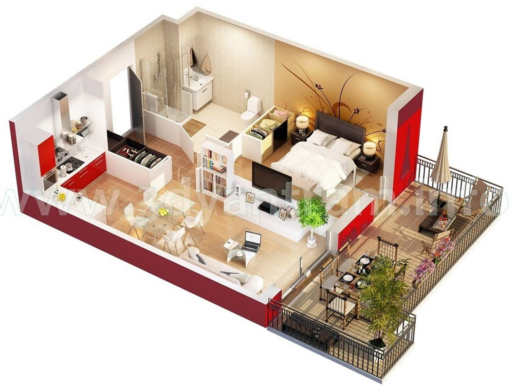 Studio Apartment Floorplan - Neo by Jevic